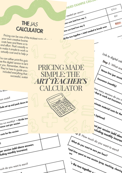 Pricing Made Simple: The Art Teacher’s Calculator